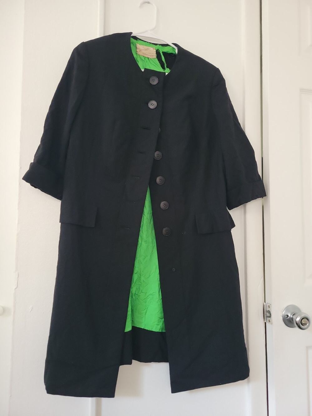 Vintage Women's Irene Neiman Marcus Blazer Coat Black Size M